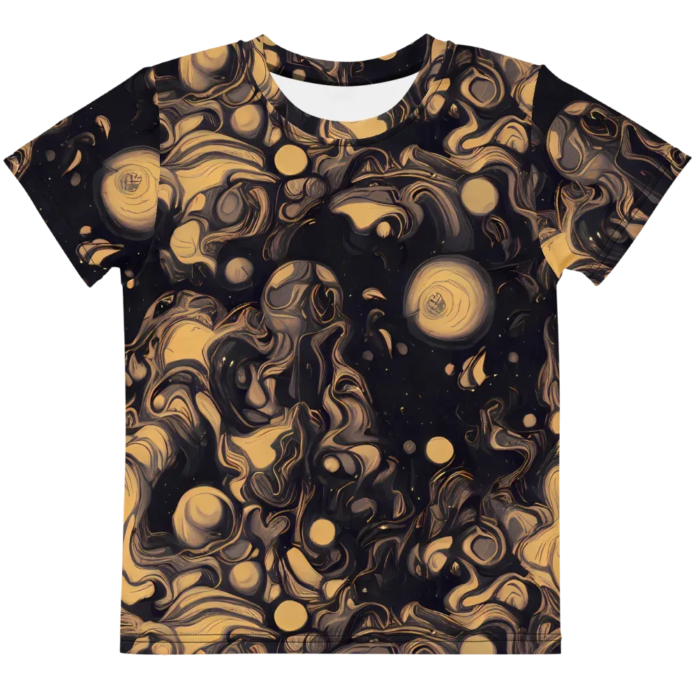 Nocturne Flow on Kids Crew Neck T-Shirt — Front