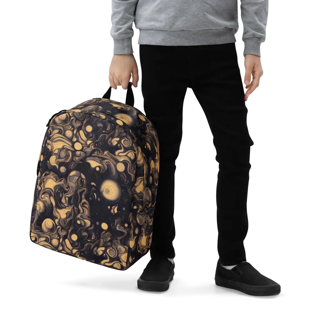 Nocturne Flow on Minimalist Backpack — Zoomed-in