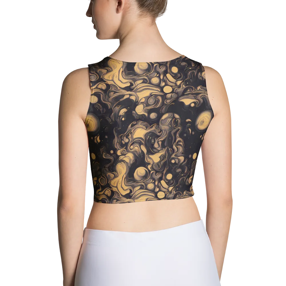 Nocturne Flow on Crop Top — Back