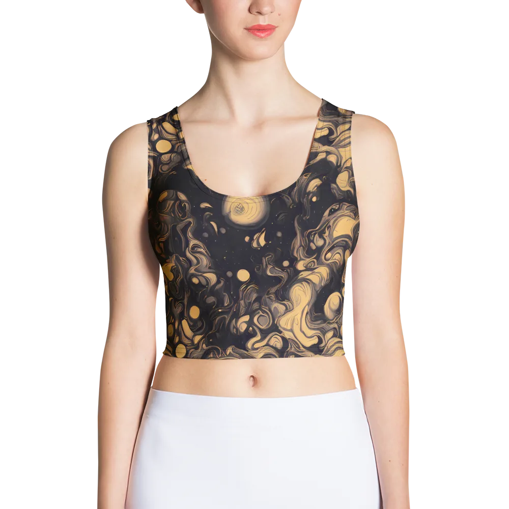 Nocturne Flow on Crop Top — Front