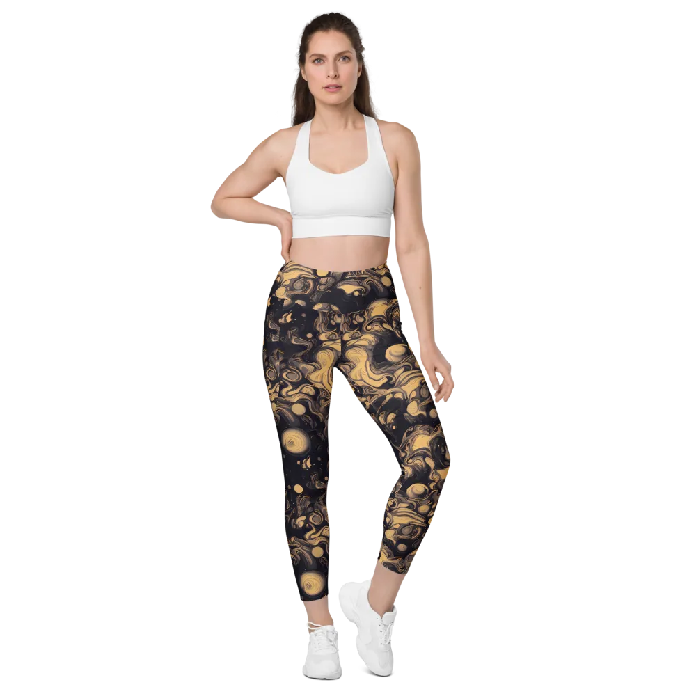 Nocturne Flow on Leggings with Pockets — Front