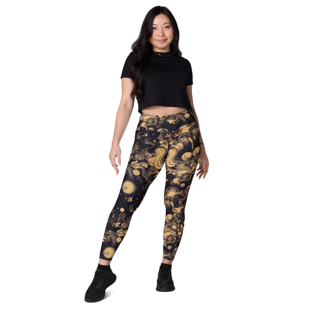 Nocturne Flow on Leggings with Pockets — Front