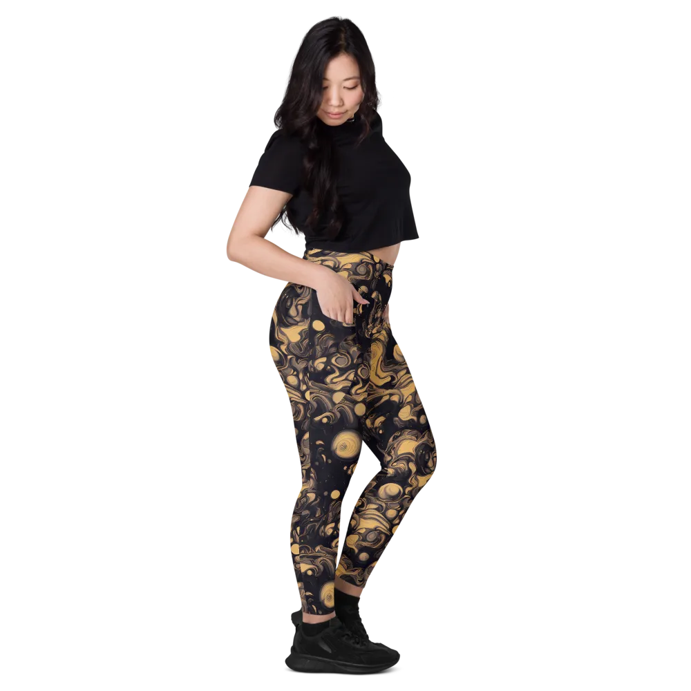 Nocturne Flow on Leggings with Pockets — Right