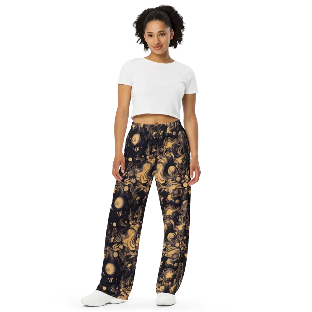 Nocturne Flow on Wide-Leg Pants — Front