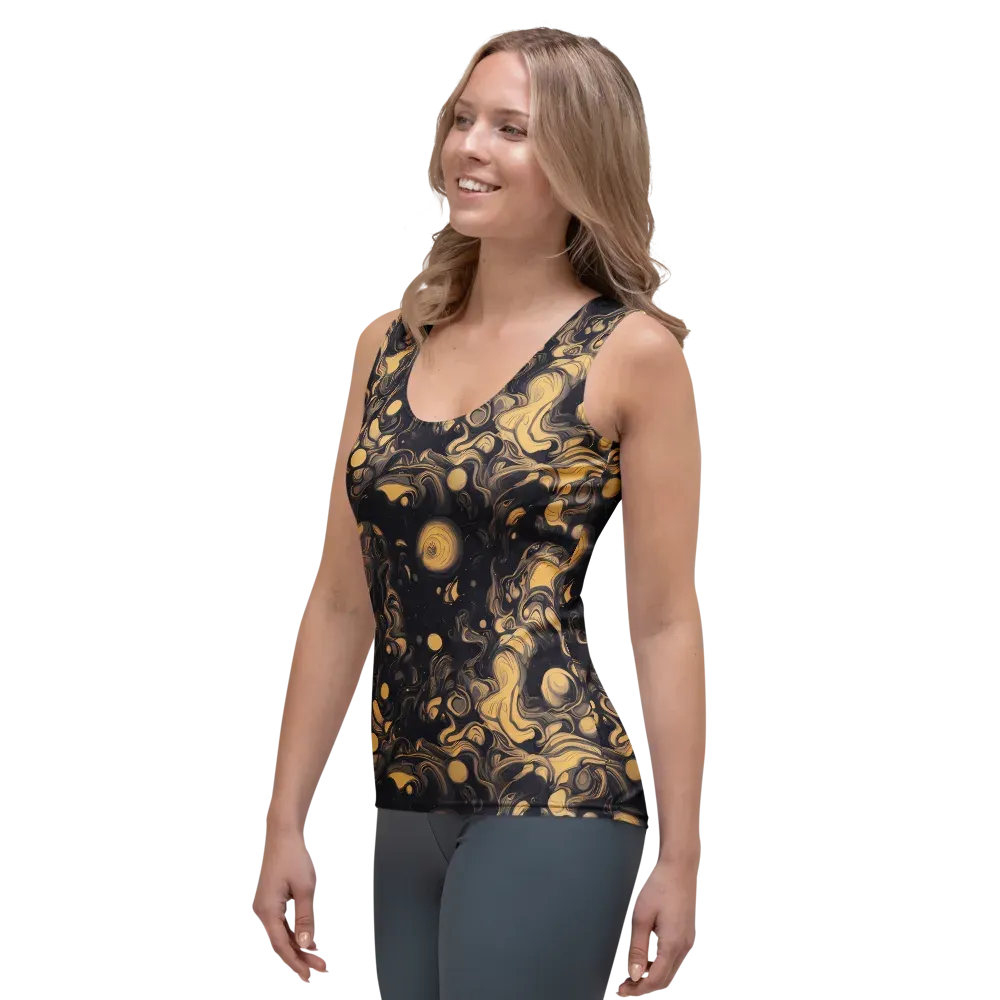 Nocturne Flow on Women's Tank Top — Left Front