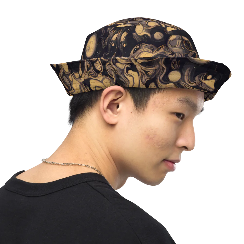 Nocturne Flow on Reversible Bucket Hat — Right Outside