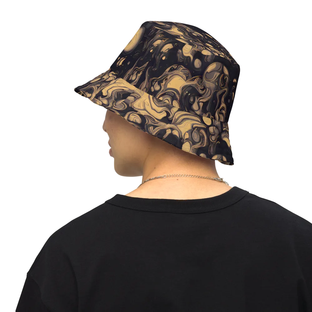 Nocturne Flow on Reversible Bucket Hat — Back Inside