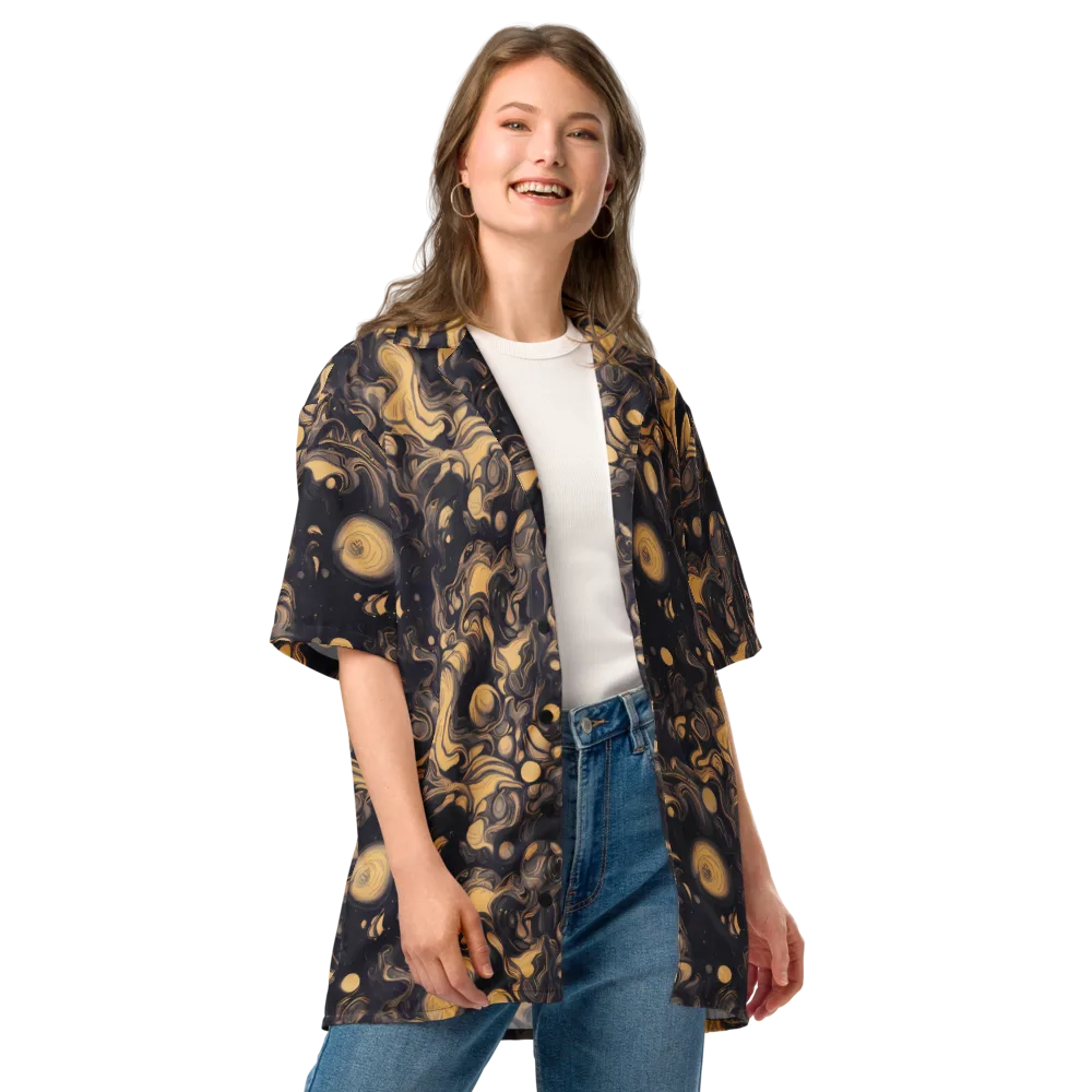 Nocturne Flow on Button Shirt — Front