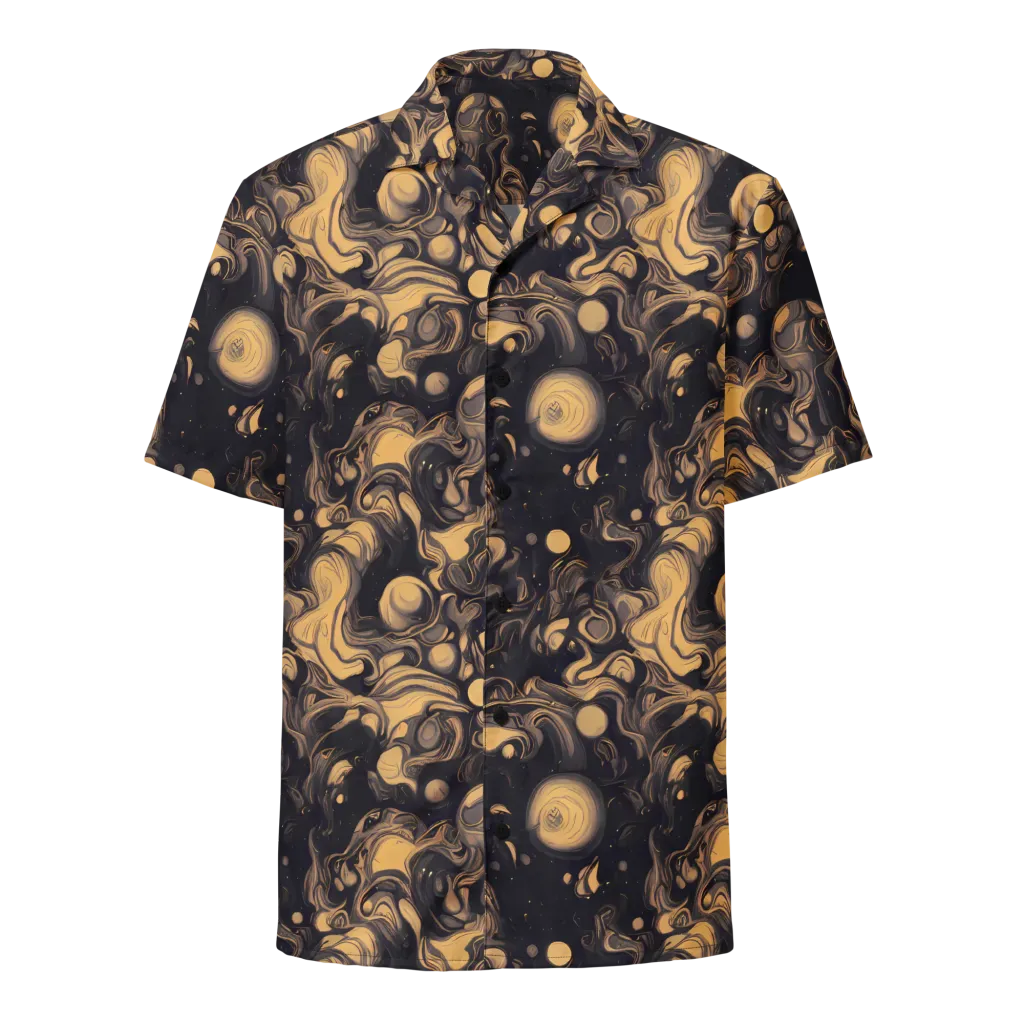 Nocturne Flow on Button Shirt — Front