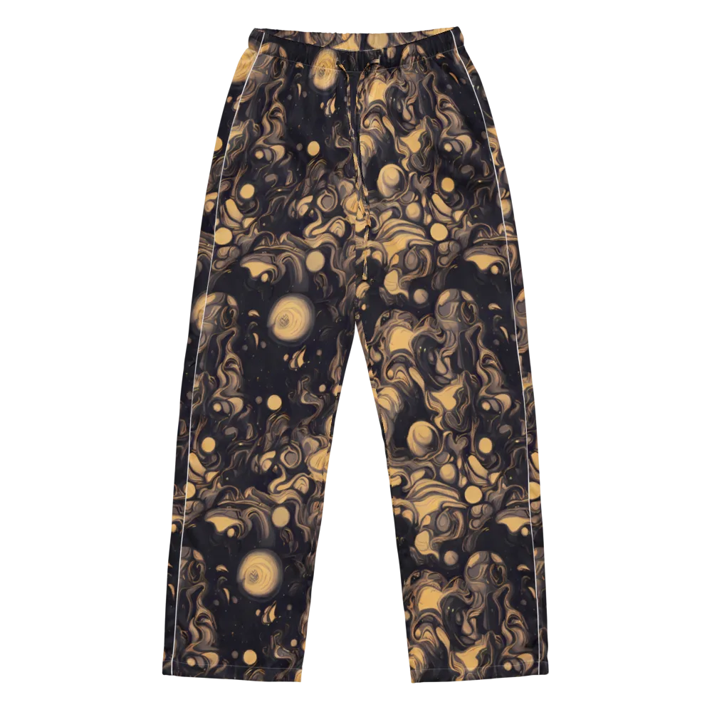 Nocturne Flow on Women's Pajama Pants — Front
