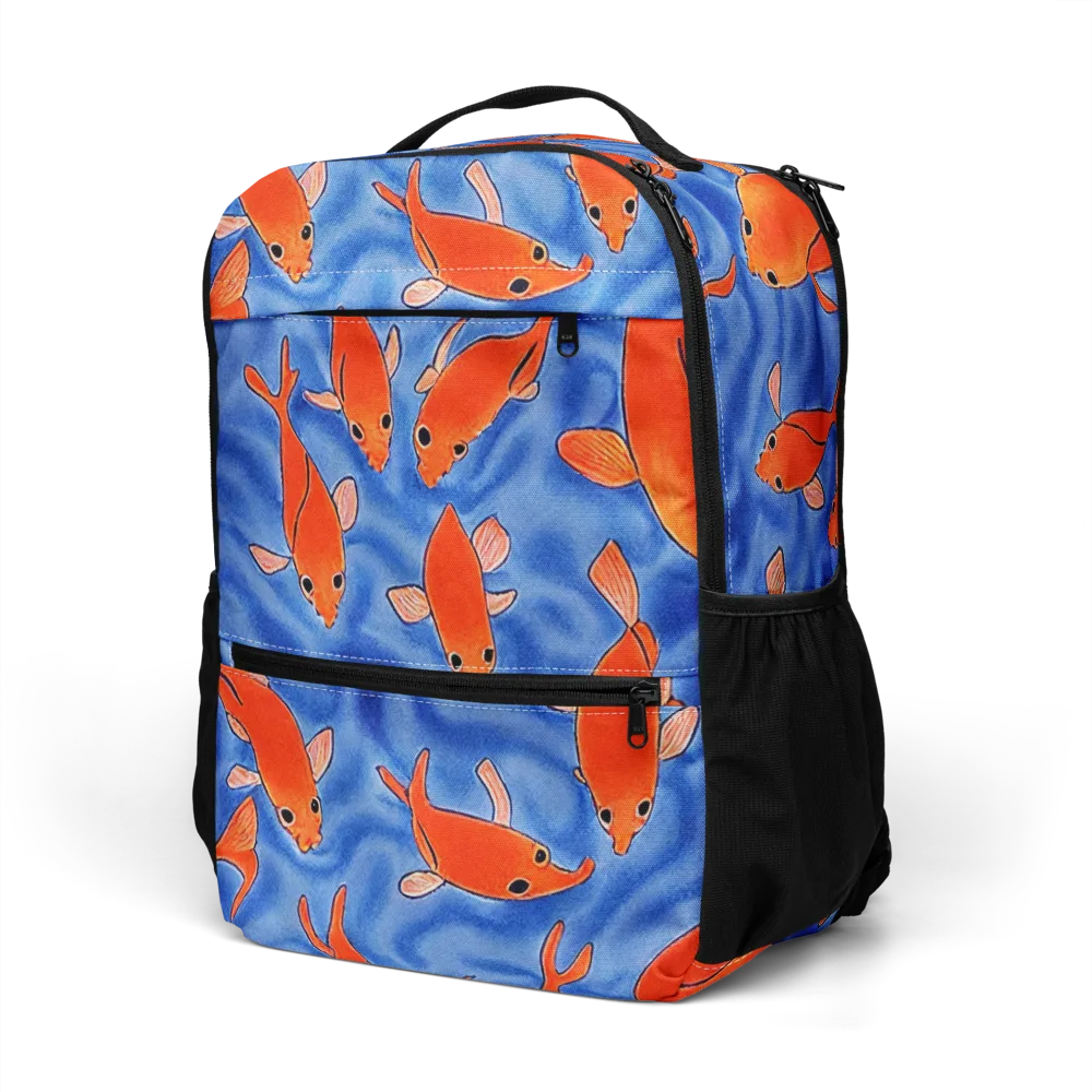 Ember Tide on Utility Backpack — Left Front