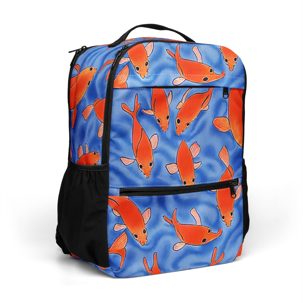 Ember Tide on Utility Backpack — Right Front