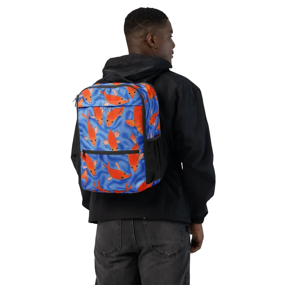 Ember Tide on Utility Backpack — Back