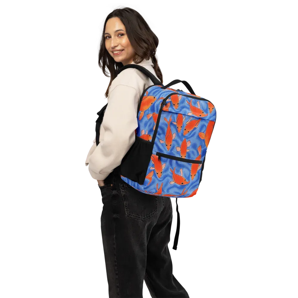 Ember Tide on Utility Backpack — Back