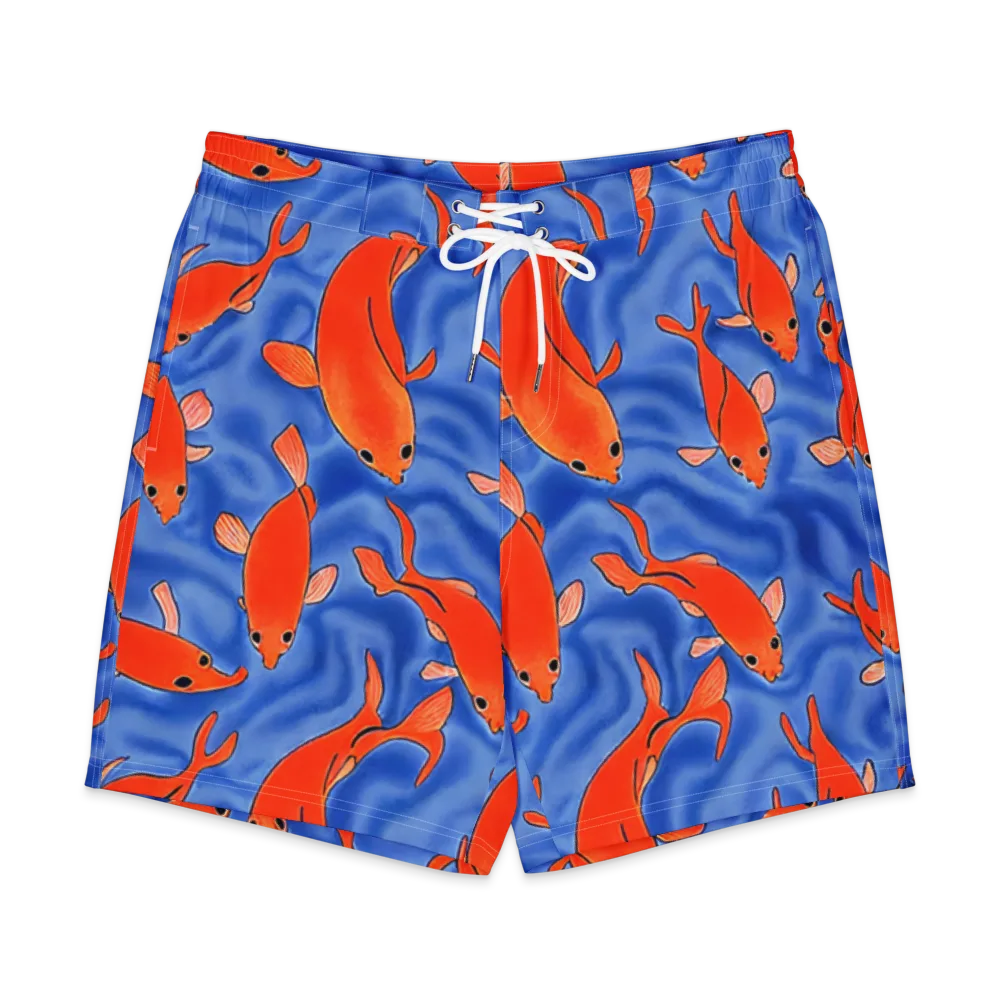 Ember Tide on Men's Board Shorts — Front