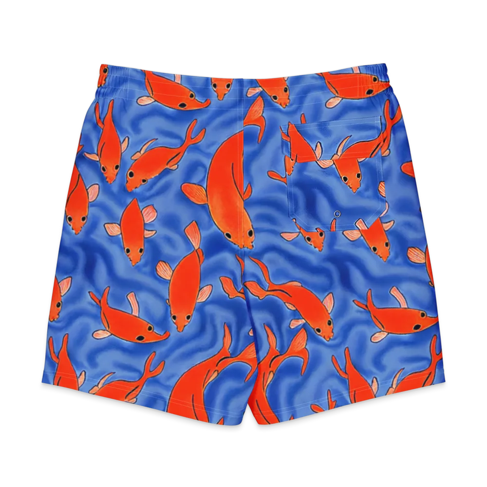 Ember Tide on Men's Board Shorts — Back