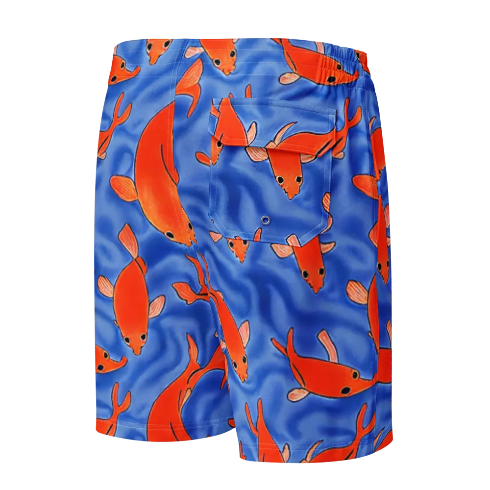 Ember Tide on Men's Board Shorts — Back