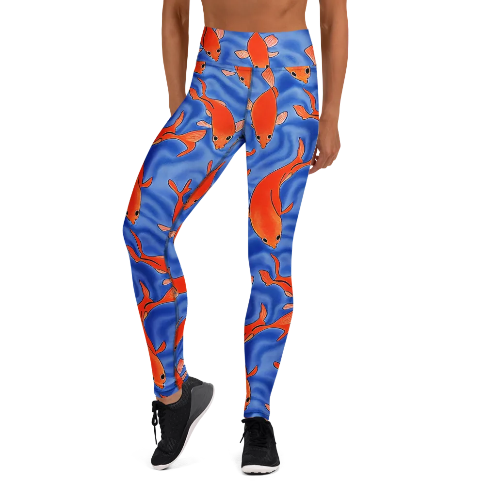 Ember Tide on Yoga Leggings — Front