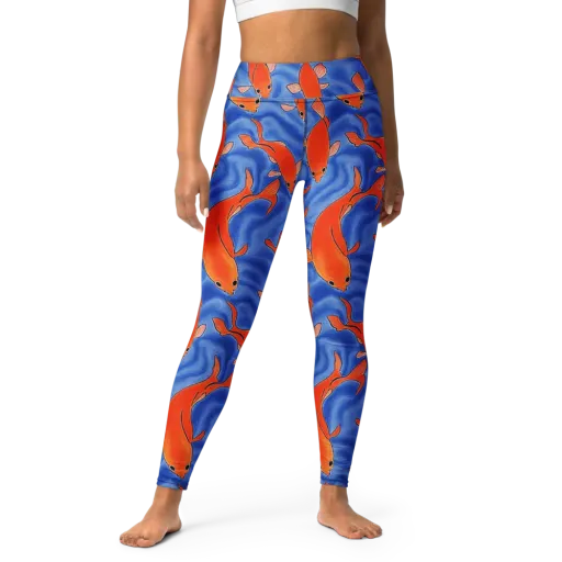 Ember Tide on a Yoga Leggings