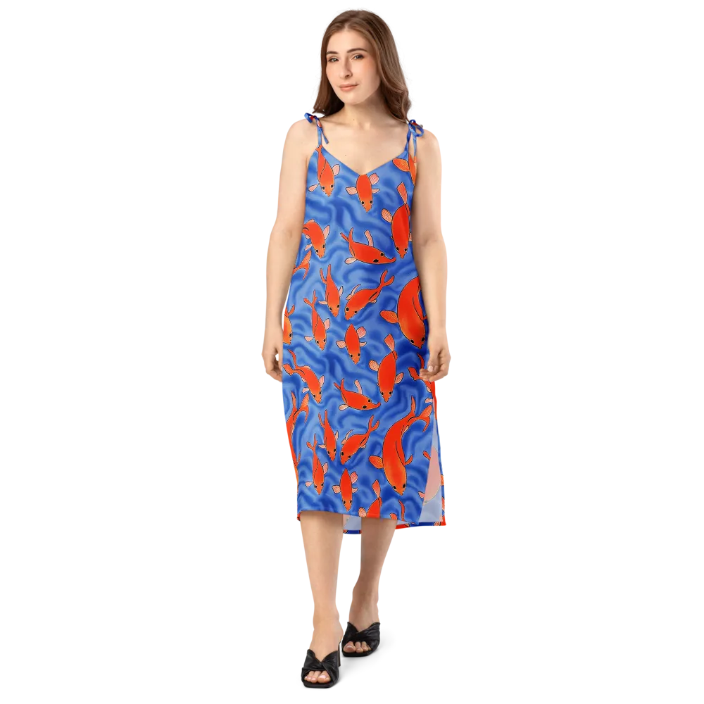 Ember Tide on Slip Dress — Front