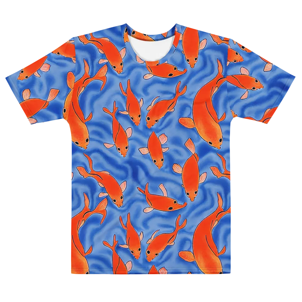 Ember Tide on Men's Cotton Crew Neck T-Shirt — Front