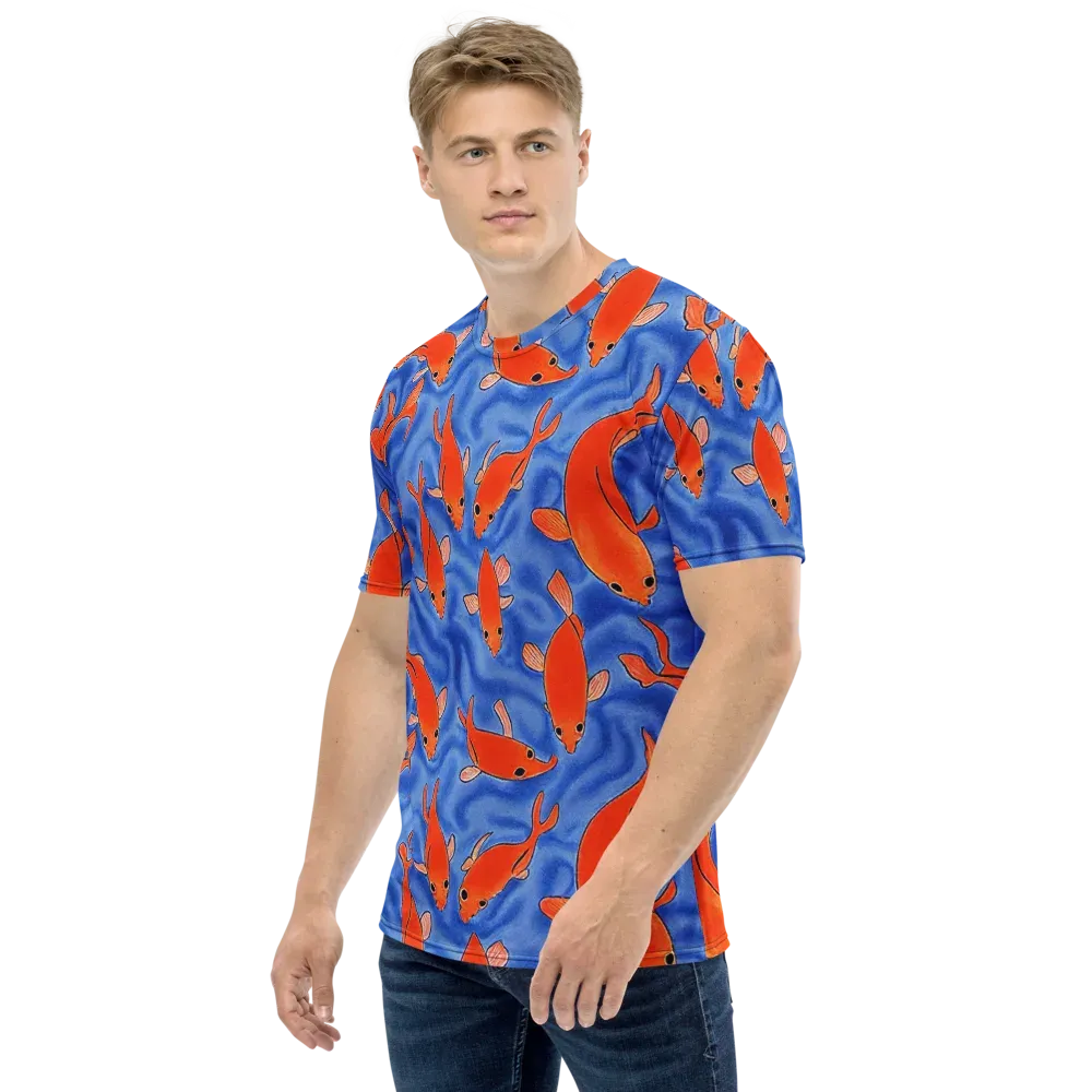 Ember Tide on Men's Crew Neck T-Shirt — Left