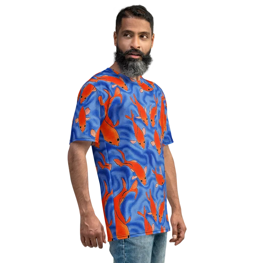 Ember Tide on Men's Crew Neck T-Shirt — Right