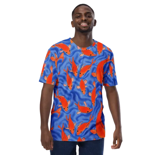 Ember Tide on a Men's Crew Neck T-Shirt