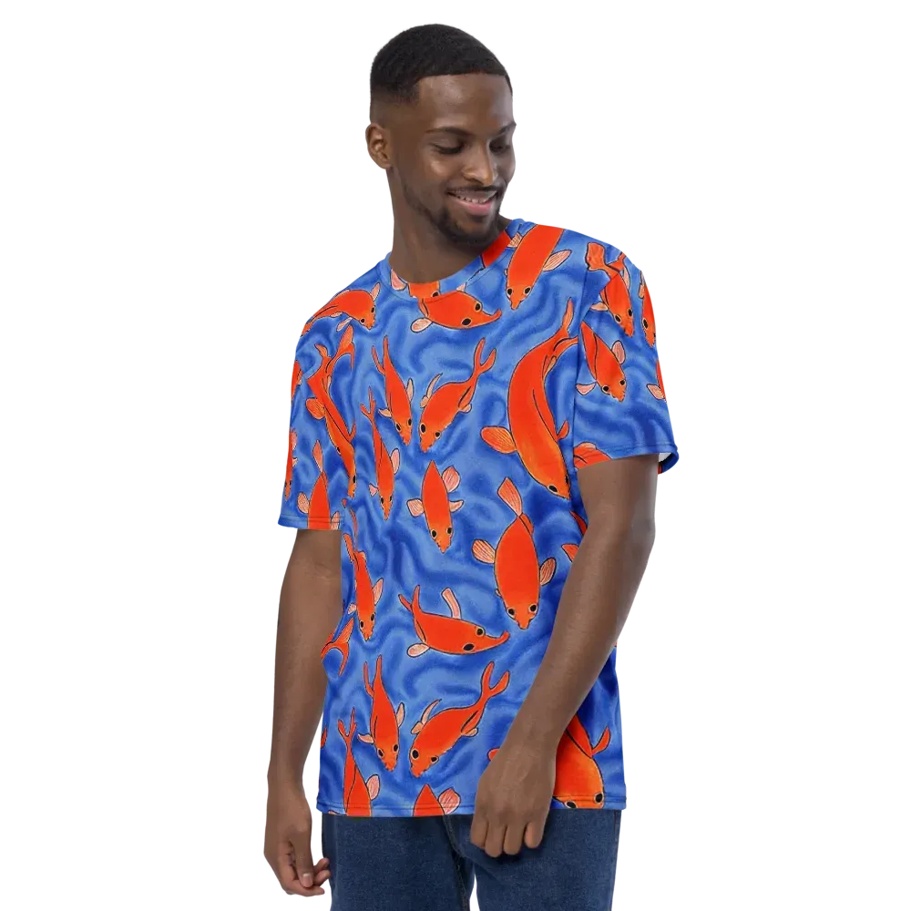 Ember Tide on Men's Crew Neck T-Shirt — Left