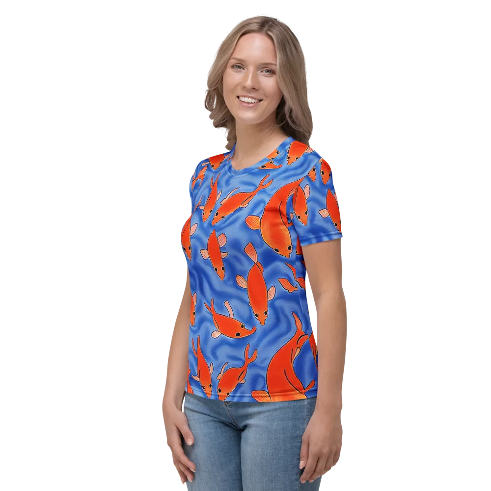 Ember Tide on Women's Crew Neck T-Shirt — Left