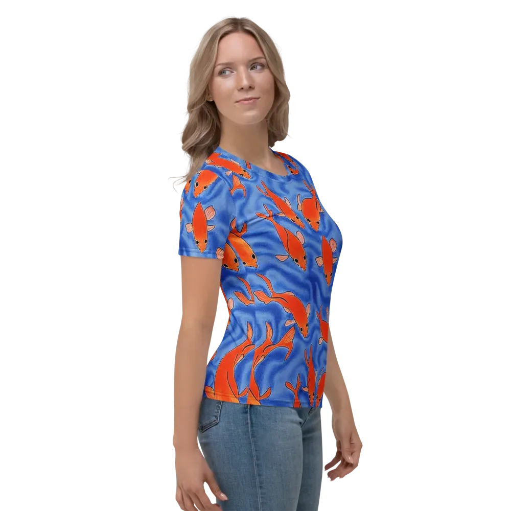 Ember Tide on Women's Crew Neck T-Shirt — Right