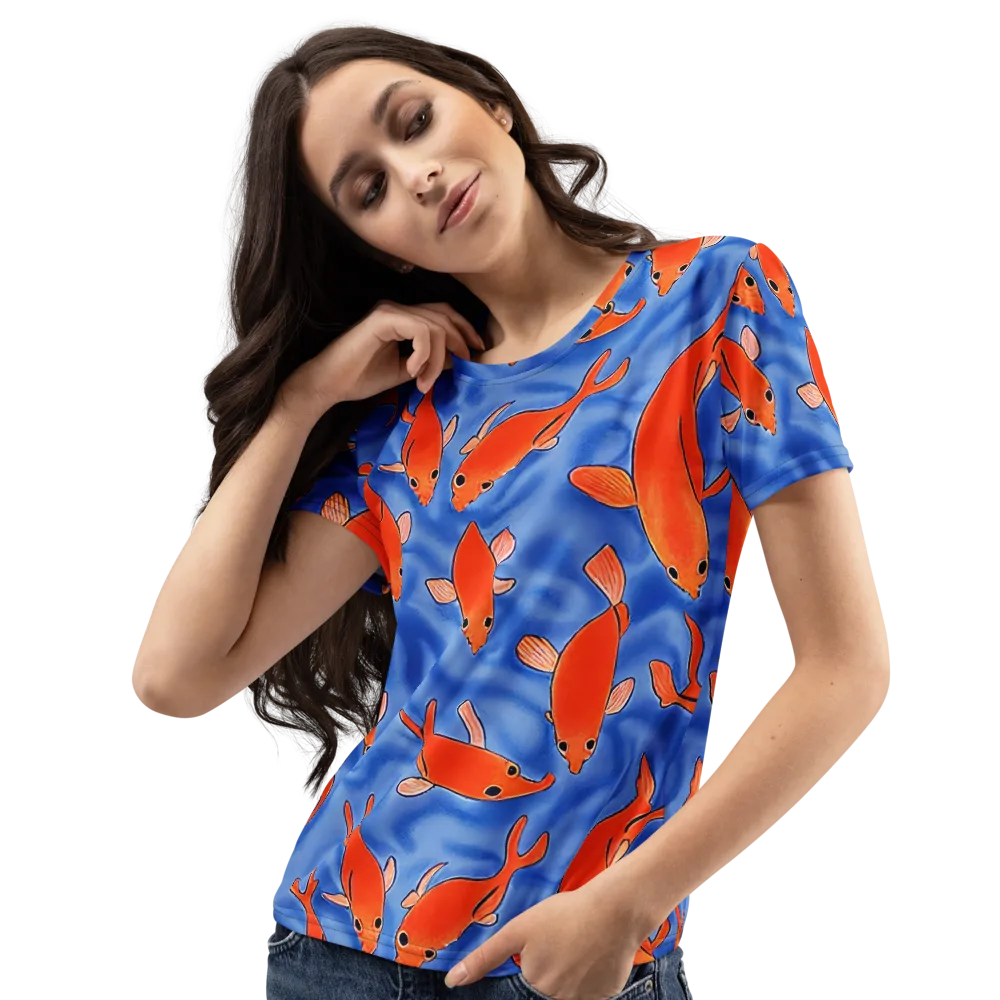 Ember Tide on Women's Crew Neck T-Shirt — Left Front