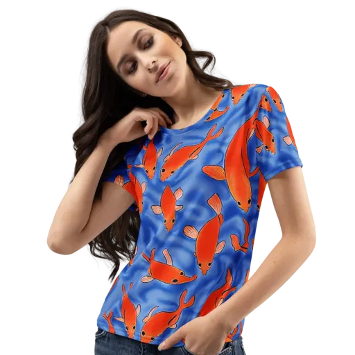 Ember Tide on a Women's Crew Neck T-Shirt