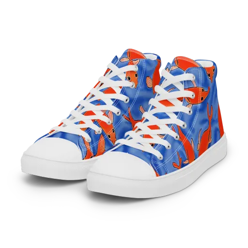 Ember Tide on a Women's High Top Canvas Shoes