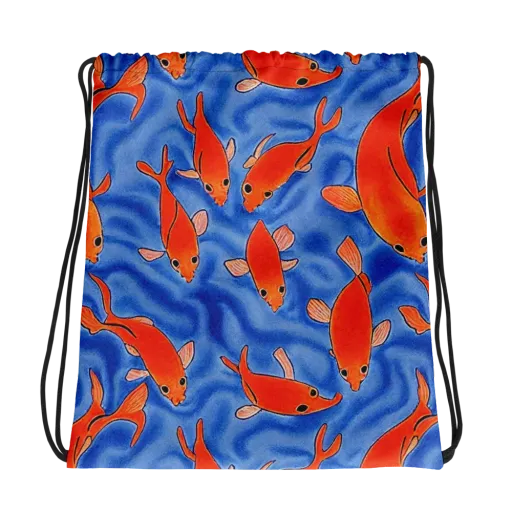 Ember Tide on a Drawstring Bag