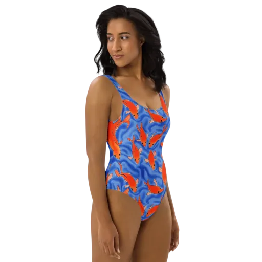 Ember Tide on a One-Piece Swimsuit