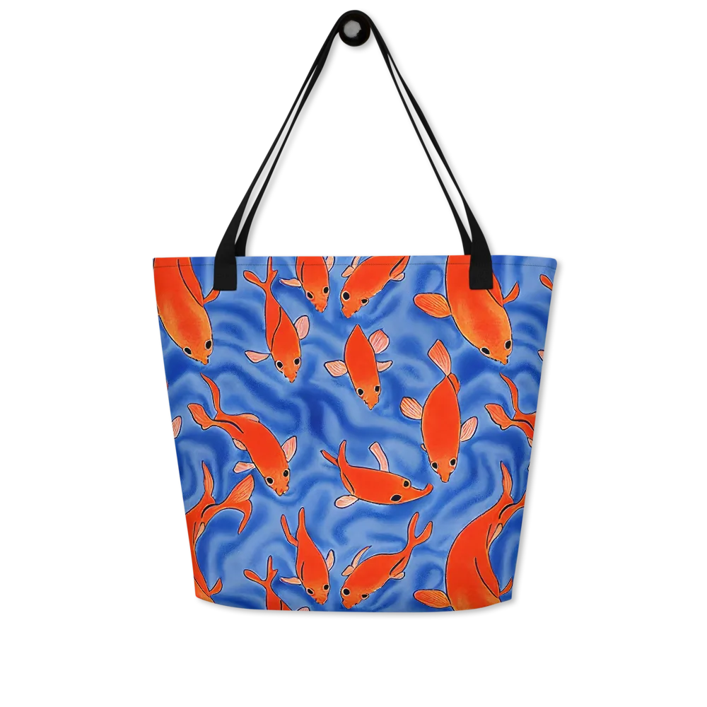 Ember Tide on Large Tote Bag W/ Pocket — Front