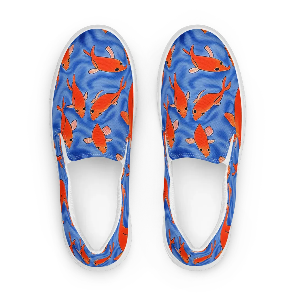 Ember Tide on Women's Slip-On Canvas Shoes — Front