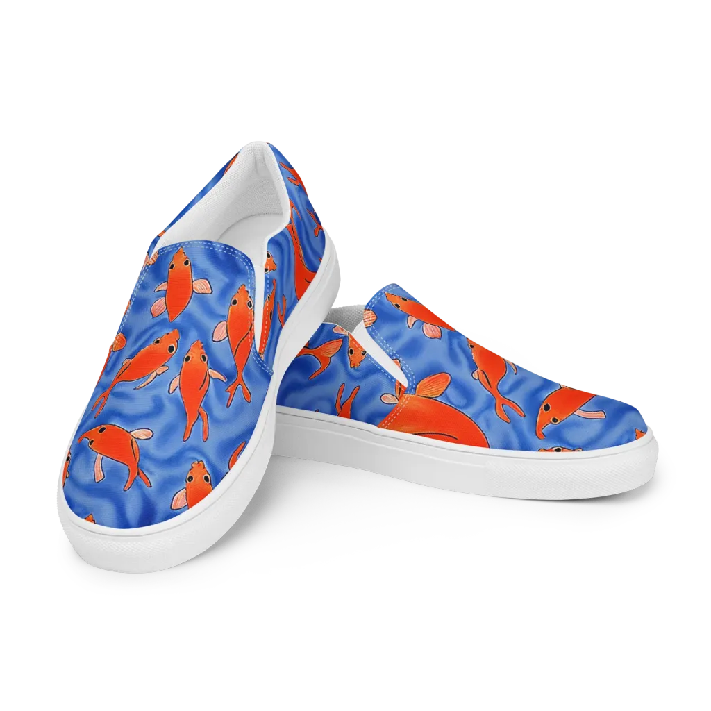 Ember Tide on Women's Slip-On Canvas Shoes — Left Front