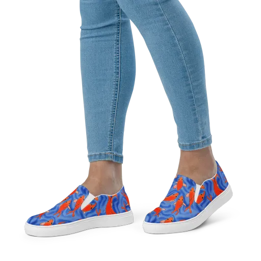Ember Tide on a Women's Slip-On Canvas Shoes