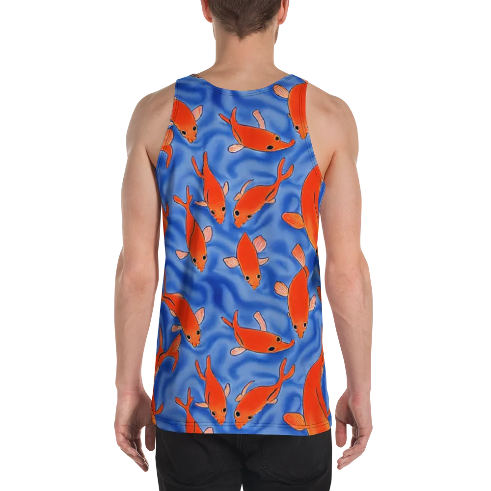 Ember Tide on Men's Tank Top — Back