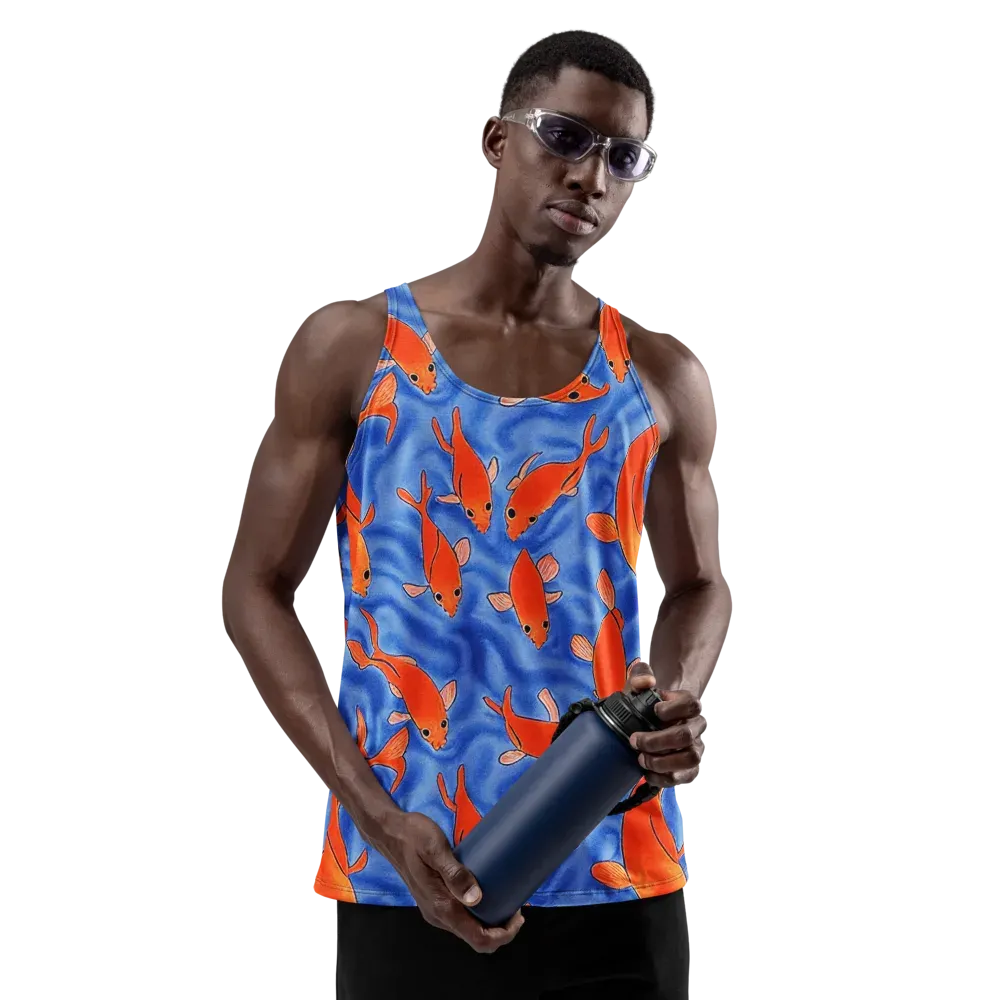 Ember Tide on Men's Tank Top — Front