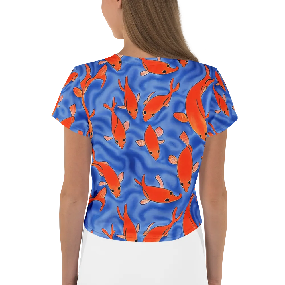 Ember Tide on Crop Tee — Back