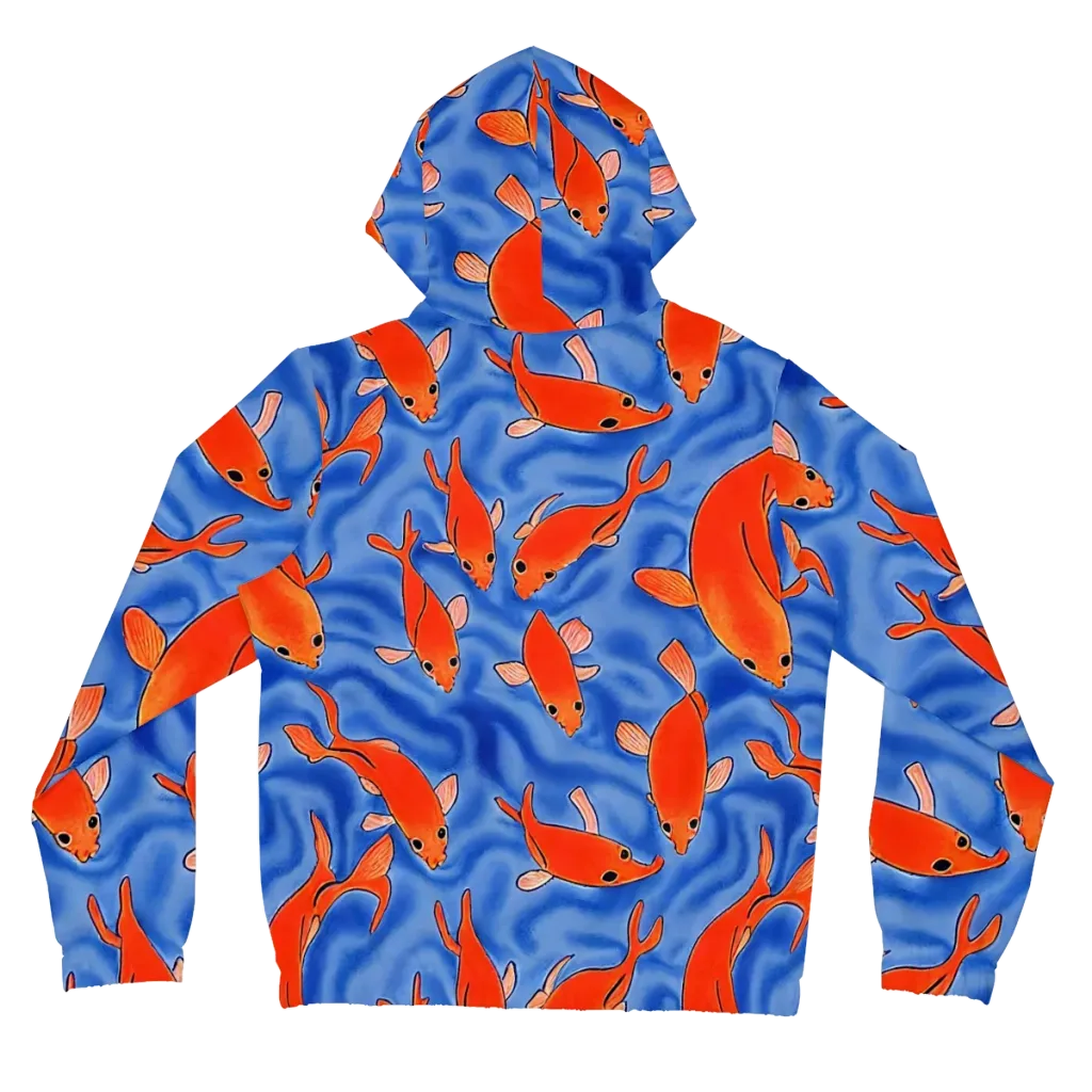 Ember Tide on Women's Full-Zip Hoodie — Back