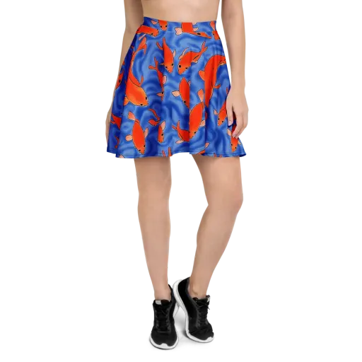 Ember Tide on a Skater Skirt