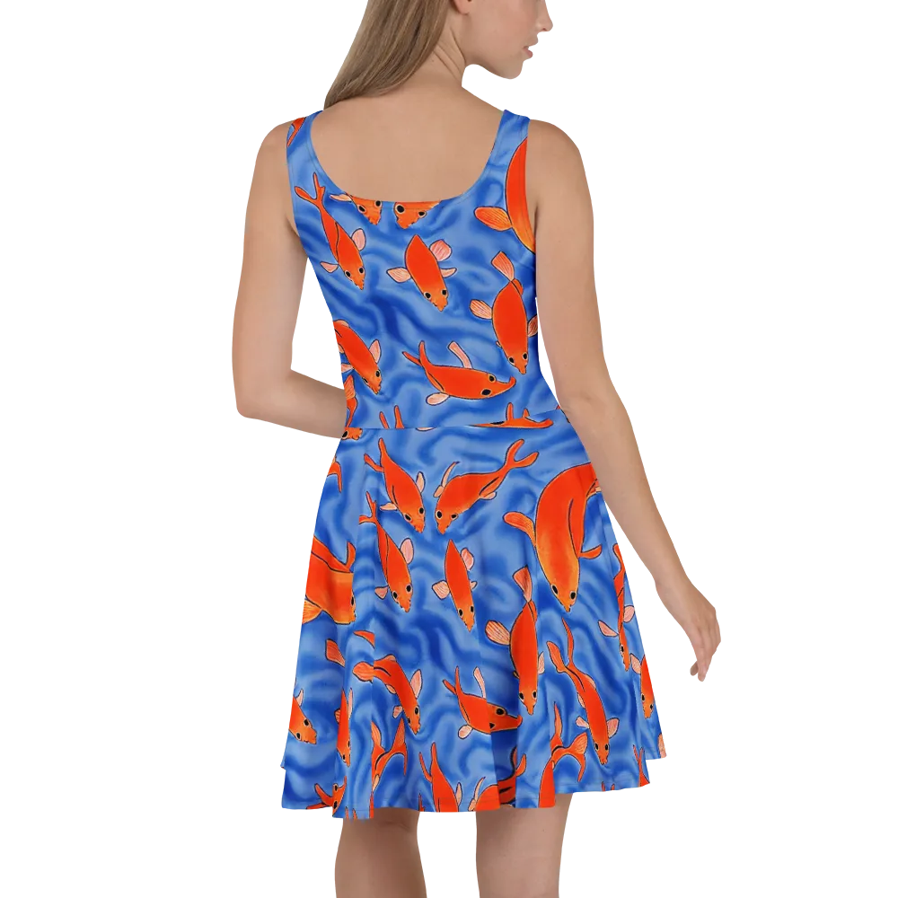 Ember Tide on Skater Dress — Back
