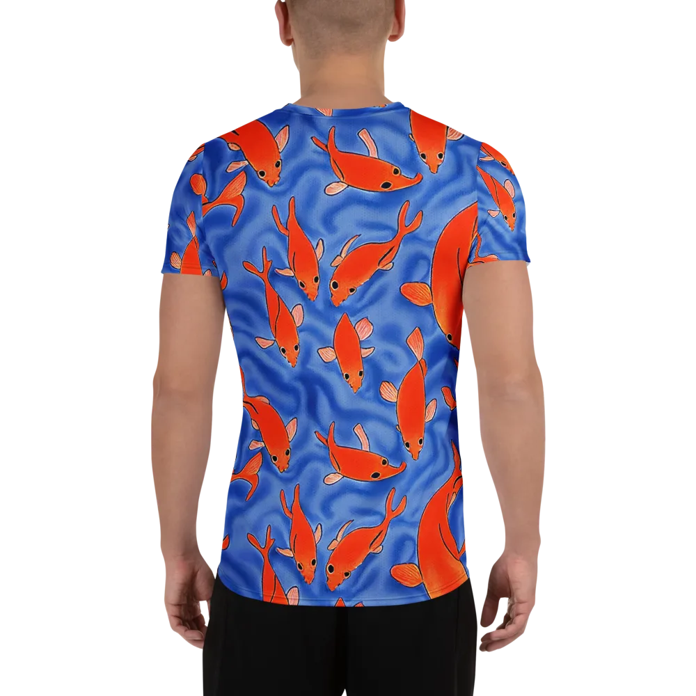 Ember Tide on Men's Athletic T-Shirt — Back