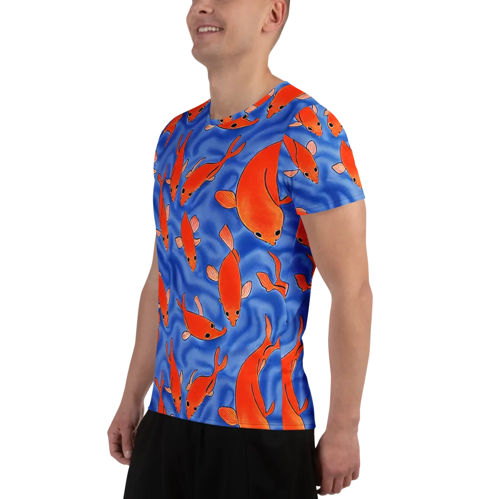 Ember Tide on Men's Athletic T-Shirt — Left