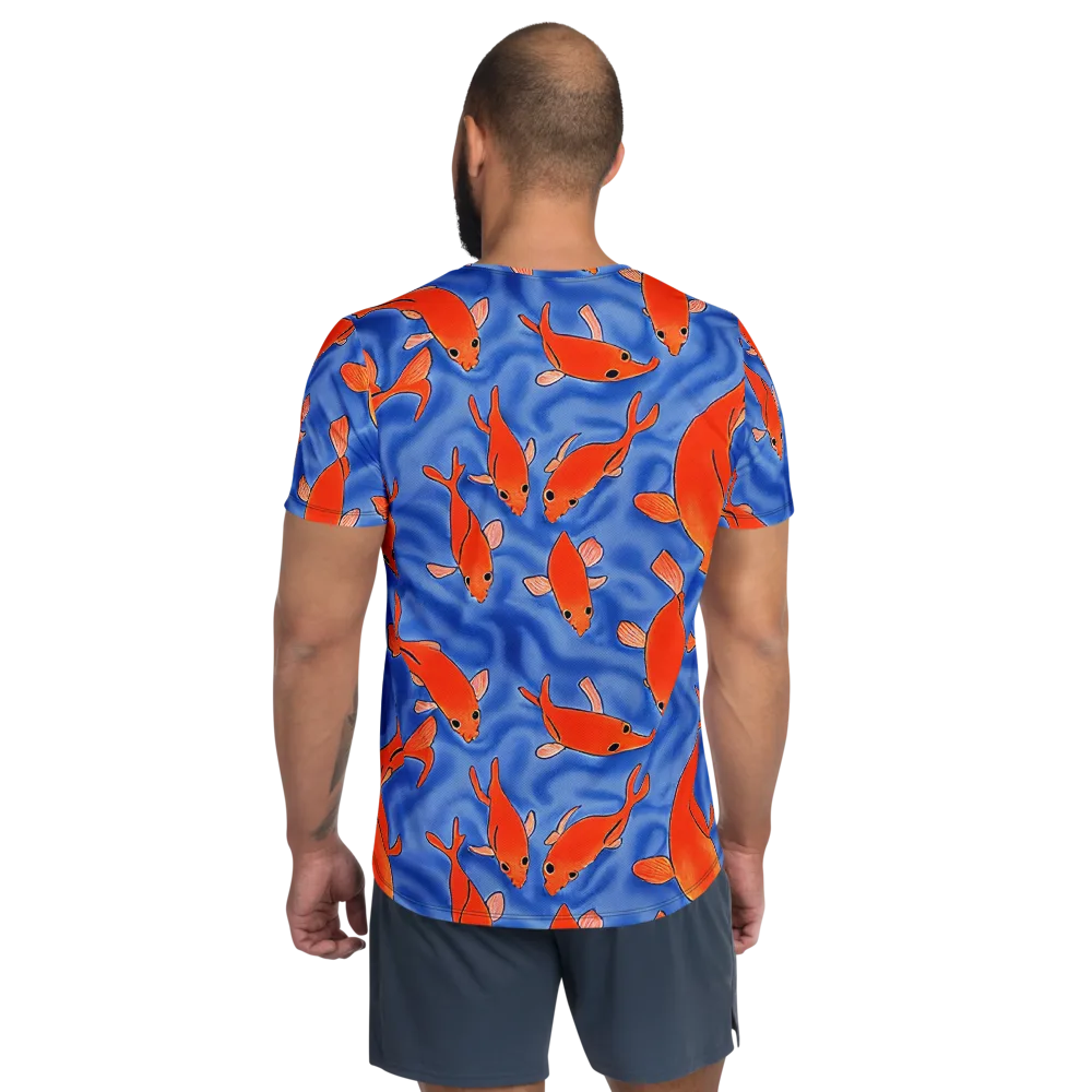 Ember Tide on Men's Athletic T-Shirt — Back