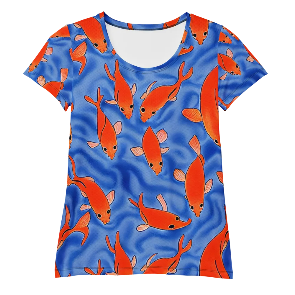 Ember Tide on Women's Athletic T-Shirt — Front
